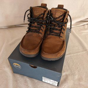 Lems Waterproof Boulder Boot Unisex Wide Foot Shape M9.5 W11 Brown